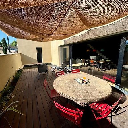 Maison D'Architecte Avec Piscine-Spa Chauffe En Centre Ville De Vaison-La-Romaine Extérieur photo
